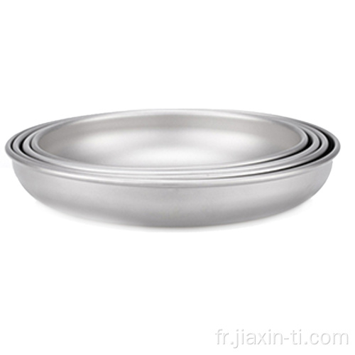 Batterie de cuisine extérieure Titanium Pot Titanium Plate